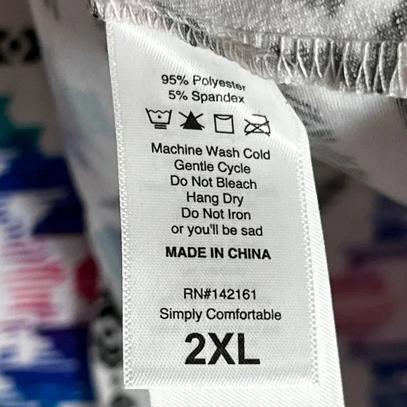 LuLaRoe 2XL Sleeveless Tunic TankTop Pink Blue Geometric Southwestern V-Neck NWT - Picture 6 of 7